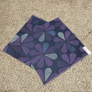 2 Pieces Of Knoll Upholstery Fabric Basin Dahlia With Backing‎ 17" X 17" Each